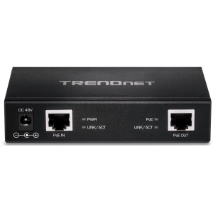 TRENDnet TPE-E110 Power over Ethernet extender/amplifier, daisy chain 5 units, wall mountable